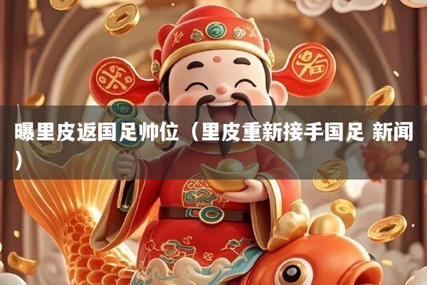 曝里皮返国足帅位（里皮重新接手国足 新闻）